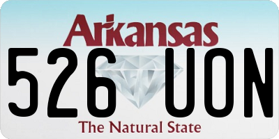 AR license plate 526UON
