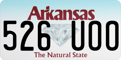 AR license plate 526UOO