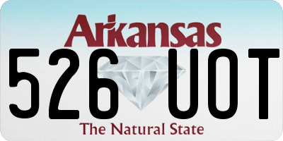 AR license plate 526UOT