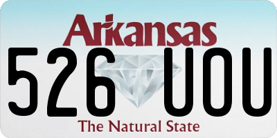 AR license plate 526UOU