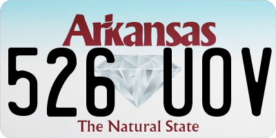 AR license plate 526UOV