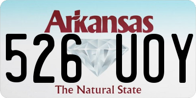 AR license plate 526UOY