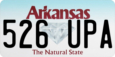 AR license plate 526UPA