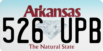 AR license plate 526UPB