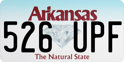 AR license plate 526UPF