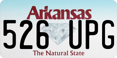 AR license plate 526UPG