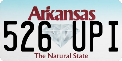 AR license plate 526UPI