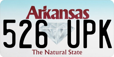 AR license plate 526UPK