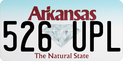 AR license plate 526UPL