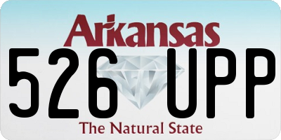 AR license plate 526UPP