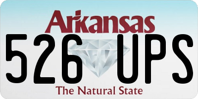 AR license plate 526UPS