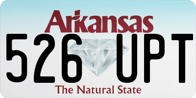 AR license plate 526UPT