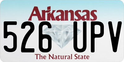 AR license plate 526UPV