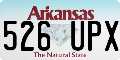 AR license plate 526UPX