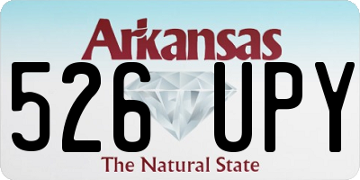 AR license plate 526UPY