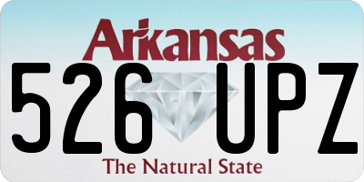 AR license plate 526UPZ