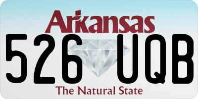 AR license plate 526UQB