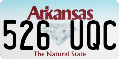 AR license plate 526UQC
