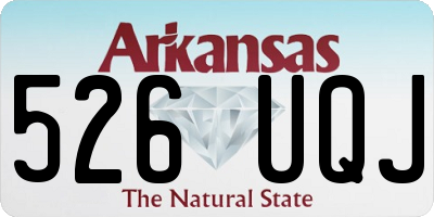 AR license plate 526UQJ