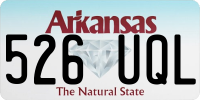 AR license plate 526UQL