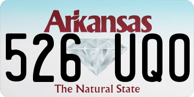 AR license plate 526UQO