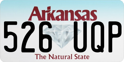 AR license plate 526UQP