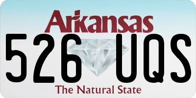 AR license plate 526UQS