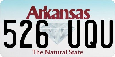 AR license plate 526UQU