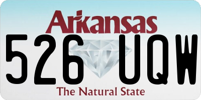 AR license plate 526UQW
