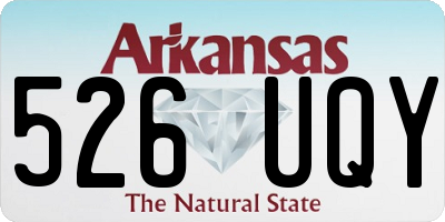 AR license plate 526UQY