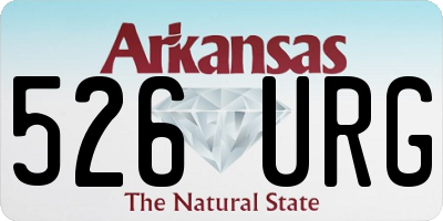 AR license plate 526URG