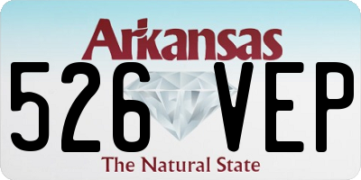 AR license plate 526VEP