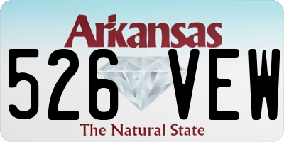 AR license plate 526VEW