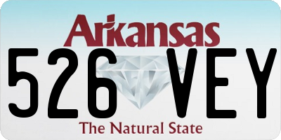 AR license plate 526VEY