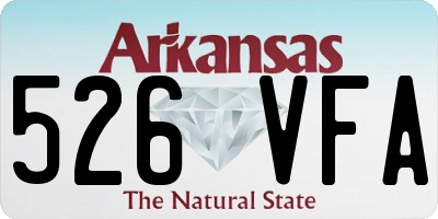 AR license plate 526VFA