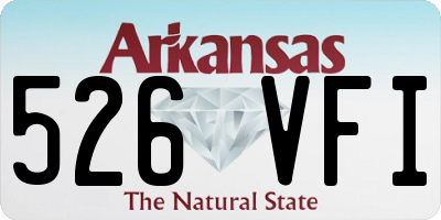 AR license plate 526VFI