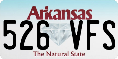 AR license plate 526VFS