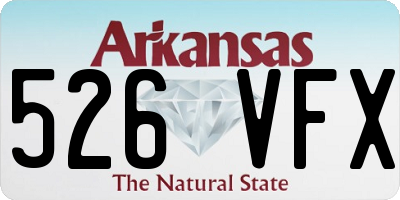AR license plate 526VFX