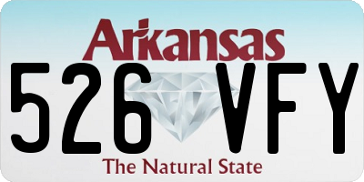 AR license plate 526VFY