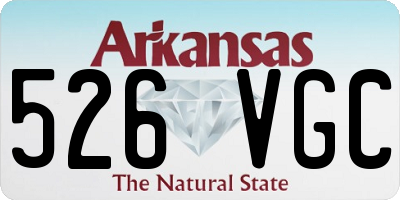 AR license plate 526VGC
