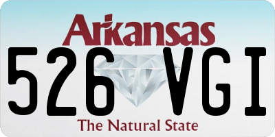 AR license plate 526VGI