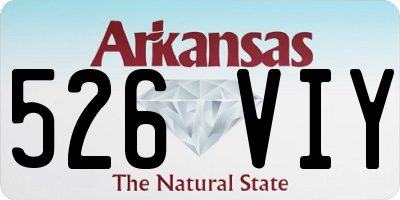 AR license plate 526VIY