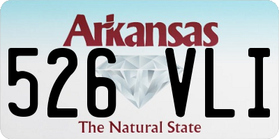 AR license plate 526VLI
