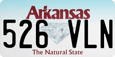 AR license plate 526VLN