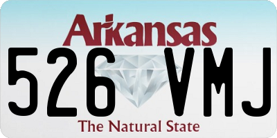 AR license plate 526VMJ