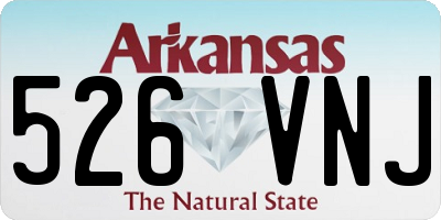 AR license plate 526VNJ