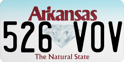AR license plate 526VOV