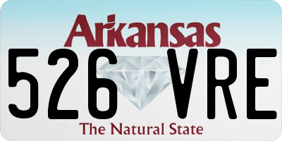 AR license plate 526VRE