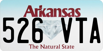 AR license plate 526VTA
