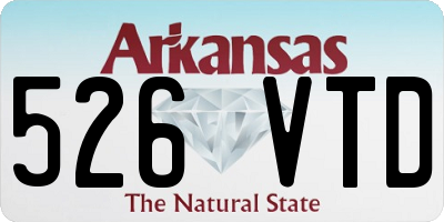 AR license plate 526VTD